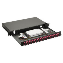 Equip Equip LWL-sujungimo dėžutė 24 lizdų SC-Duplex OM4 1U pilna Black