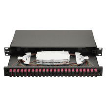 Equip Equip fiber optic splice box 24-port SC-Duplex OM4 1U complete black