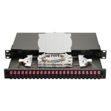 Equip Equip fiber optic splice box 24-port SC-Duplex OM4 1U complete black