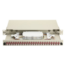 Equip Equip fiber optic splice box 24-Port LC-Duplex OM4 1U complete gray Equip Equip fiber optic splice box 24-Port LC-Duplex OM4 1U complete gray