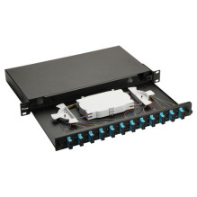 Equip Equip fiber optic splice box 12-Port SC-Duplex OM3 1U complete Black Equip Equip fiber optic splice box 12-Port SC-Duplex OM3 1U complete Black