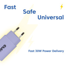Club3D „Lifestyle“ USB-C įkroviklis 30W, 2 vnt. violetinėje pakuotėje Club3D „Lifestyle“ USB-C įkroviklis 30W, 2 vnt. violetinėje pakuotėje