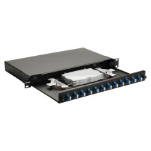 Equip Equip fiber optic splice box 12-Port LC-Duplex OS2 1U complete Black