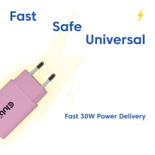 Club3D Lifestyle USB-C Charger 30W, 2pcs Pink retail Club3D Lifestyle USB-C Charger 30W, 2pcs Pink retail
