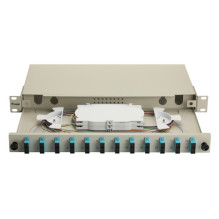 Equip Equip fiber optic splice box 12-Port SC-Duplex OM3 1U complete gray