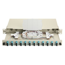Equip Equip fiber optic splice box 12-Port SC-Duplex OM3 1U complete gray