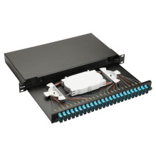 Equip Equip fiber optic splice box 24-Port LC-Duplex OM3 1U complete black