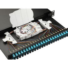 Equip Equip fiber optic splice box 24-Port LC-Duplex OM3 1U complete black