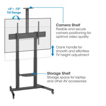 Manhattan Manhattan TV stovas 60–120 colių 120kg aukščio reguliavimas be įrankių (pristatymas per kurjerį) Manhattan Manhattan TV stovas 60–120 colių 120kg aukščio reguliavimas be įrankių (pristatymas per kurjerį)