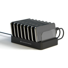 CONCEPTRONIC charger 8 ports 6xUSB-A / 2xC Multi 75WPD3.0 Black CONCEPTRONIC charger 8 ports 6xUSB-A / 2xC Multi 75WPD3.0 Black