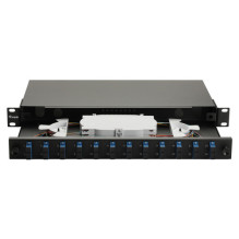 Equip Equip fiber optic splice box 12-Port SC-Duplex OS2 1U complete Black