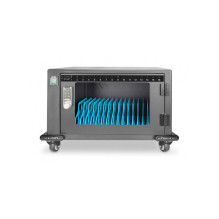 Mobile cabinet DIGITUS on wheels for charging notebooks / tablets up to 14" Mobile cabinet DIGITUS on wheels for charging notebooks / tablets up to 14"