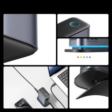 Joyroom Multiport Charger GaN Fast Charger C+C+C+C+U+U, 65W, PD 3.0, QC 4.0, PPS, Gray (JR-TCM02) Joyroom Multiport Charger GaN Fast Charger C+C+C+C+U+U, 65W, PD 3.0, QC 4.0, PPS, Gray (JR-TCM02)