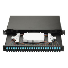 Equip Equip fiber optic splice box 24-port SC-Duplex OM3 1U complete black Equip Equip fiber optic splice box 24-port SC-Duplex OM3 1U complete black
