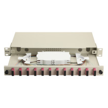 Equip Equip LWL-sujungimo dėžutė 12 lizdų SC-Duplex OM4 1U pilna gr