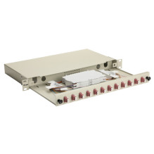 Equip Equip fiber optic splice box 12-Port LC-Duplex OM4 1U complete gr