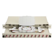 Equip Equip fiber optic splice box 12-Port LC-Duplex OM4 1U complete gr