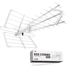 Kryptinė antena DVB-T2 Spacetronik EOS PRO Combo UHF+VHF LTE 5G (white) Kryptinė antena DVB-T2 Spacetronik EOS PRO Combo UHF+VHF LTE 5G (white)