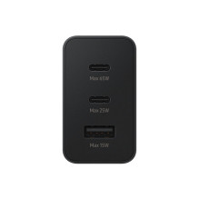 Samsung Galaxy Fast Charger 3 x USB Type C 65W Black Samsung Galaxy Fast Charger 3 x USB Type C 65W Black