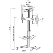 Equip grindų stovas 650602 37'' - 70''
