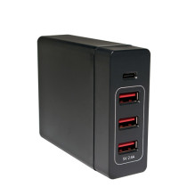 Logilink USB stalinis įkroviklis 3xUSB-A prievadas + 1xUSB-C prievadas, 60W Logilink USB stalinis įkroviklis 3xUSB-A prievadas + 1xUSB-C prievadas, 60W