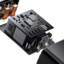 Baseus Kelioninis kompaktiškas greitasis įkroviklis U+U+C PD3.0, QC 3.0 30W EU Black (CCXJ-E01)