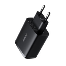 Baseus Travel Charger Compact wall Charger U+U+U, 17W EU black (CCXJ020101) Baseus Travel Charger Compact wall Charger U+U+U, 17W EU black (CCXJ020101)