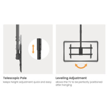 Equip Equip lubų laikiklis 32"-60" / 2TFT 40Kg Manu Dual-Screen Sw lite Mažmeninė prekyba Equip Equip lubų laikiklis 32"-60" / 2TFT 40Kg Manu Dual-Screen Sw lite Mažmeninė prekyba