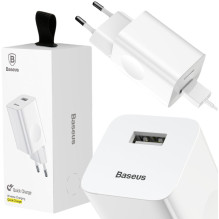Baseus kelioninis greitasis įkroviklis White EU (CCALL-BX02) Baseus kelioninis greitasis įkroviklis White EU (CCALL-BX02)