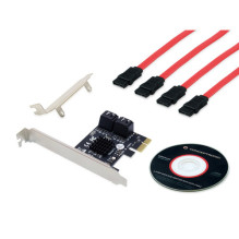 CONCEPTRONIC SATA 1xPCIe2.0 Card 4-Port 4xSATA3.0 6Gbps CONCEPTRONIC SATA 1xPCIe2.0 Card 4-Port 4xSATA3.0 6Gbps