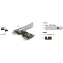 DELOCK PCI Express x1 Card 1x RJ45 Gigabit LAN RTL8111 DELOCK PCI Express x1 Card 1x RJ45 Gigabit LAN RTL8111
