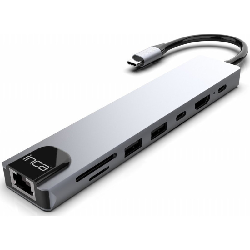 INCA Adapteris ITPC-7T Tipas C 3xUSB-A, 1xRJ45, 1000mbps