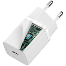 Baseus kelioninis įkroviklis Super Si 1C greitasis įkroviklis PD 30W EU White (CCSUP-J02) Baseus kelioninis įkroviklis Super Si 1C greitasis įkroviklis PD 30W EU White (CCSUP-J02)