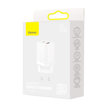 Baseus Super Si PD Wall Charger 30W / 1x USB-C / 1x USB Baseus Super Si PD Wall Charger 30W / 1x USB-C / 1x USB