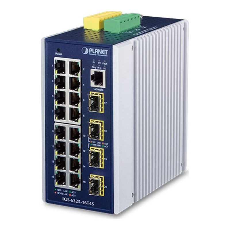 Planet PLANET IGS-6325-16T4S Managed L3 Gigabit Ethernet network switch (10 / 100 / 1000) Blue, Grey