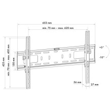 Schwaiger TV wall mount 37"-70" Max.50KG tiltable Black Schwaiger TV wall mount 37"-70" Max.50KG tiltable Black