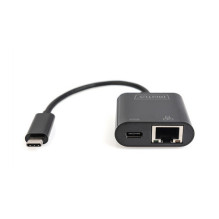 DIGITUS USB Type-C Gigabit Ethernet Adapter, with PD support DIGITUS USB Type-C Gigabit Ethernet Adapter, with PD support