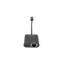 DIGITUS USB C tipo gigabito eterneto adapteris su PD palaikymu DIGITUS USB C tipo gigabito eterneto adapteris su PD palaikymu