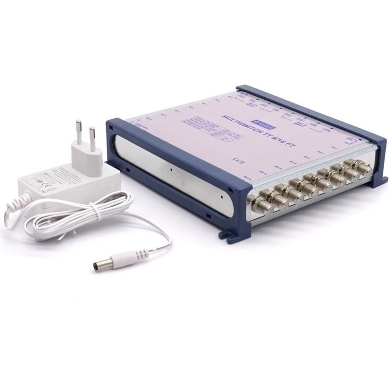 MULTISWITCH Telmor TT 9 / 16 FT CLASSIC END WITH POWER SUPPLY