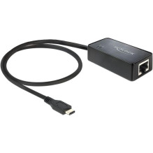 DELOCK USB3.1 Adapteris C - RJ45 St / Bu Gigabit LAN DELOCK USB3.1 Adapteris C - RJ45 St / Bu Gigabit LAN