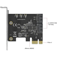 Tinklo plokštė Delock DeLOCK 2 prievadų SATA PCI Express plokštės adapteris Tinklo plokštė Delock DeLOCK 2 prievadų SATA PCI Express plokštės adapteris
