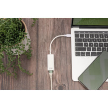 DIGITUS Adapteris USB3.0 / C - RJ45 Gigabit Ethernet St / Bu 20cm