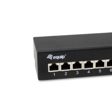 Equip Patchpanel 8xRJ45 Cat6a table panel 500MHz RAL9005 Equip Patchpanel 8xRJ45 Cat6a table panel 500MHz RAL9005