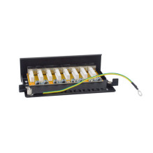 Equip Patchpanel 8xRJ45 Cat6a table panel 500MHz RAL9005 Equip Patchpanel 8xRJ45 Cat6a table panel 500MHz RAL9005