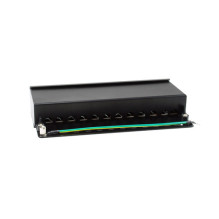 Equip Patchpanel 12xRJ45 Cat6a table panel 500MHz RAL9005 Equip Patchpanel 12xRJ45 Cat6a table panel 500MHz RAL9005