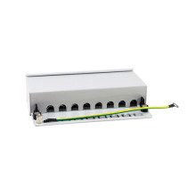 Equip panel divider 8xRJ45 Cat6a table 500MHz RAL7035 Equip panel divider 8xRJ45 Cat6a table 500MHz RAL7035