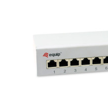 Equip panel divider 8xRJ45 Cat6a table 500MHz RAL7035 Equip panel divider 8xRJ45 Cat6a table 500MHz RAL7035