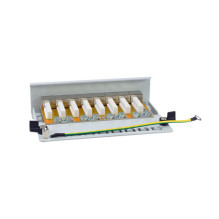 Equip panel divider 8xRJ45 Cat6a table 500MHz RAL7035 Equip panel divider 8xRJ45 Cat6a table 500MHz RAL7035