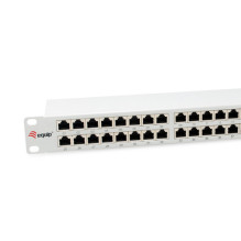 Equip Equip 48x RJ45 Cat6A 19 colių FTP 1HE Premium šviesiai pilkos spalvos skydo skirstytuvas Equip Equip 48x RJ45 Cat6A 19 colių FTP 1HE Premium šviesiai pilkos spalvos skydo skirstytuvas