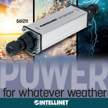Intellinet Network Solutions GIGABIT POE / POE+ signāla pastiprinātājs 1-portu ārējais (561211)